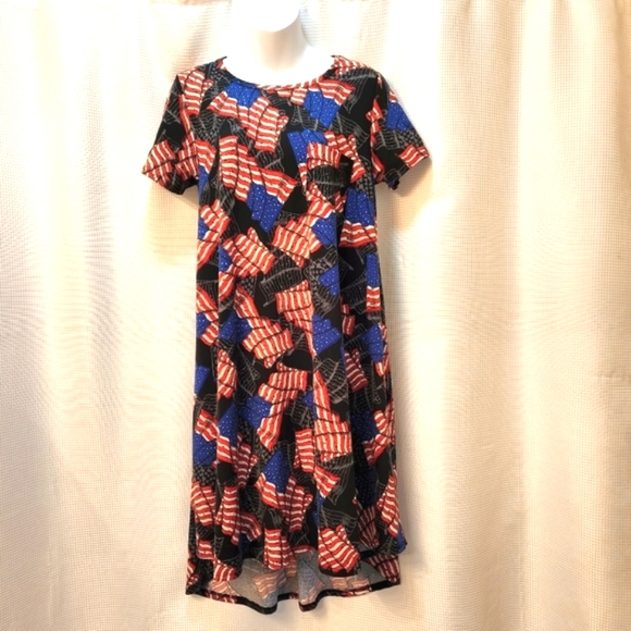 Lularoe Patriotic Carly Dress - Picture 1 of 9
